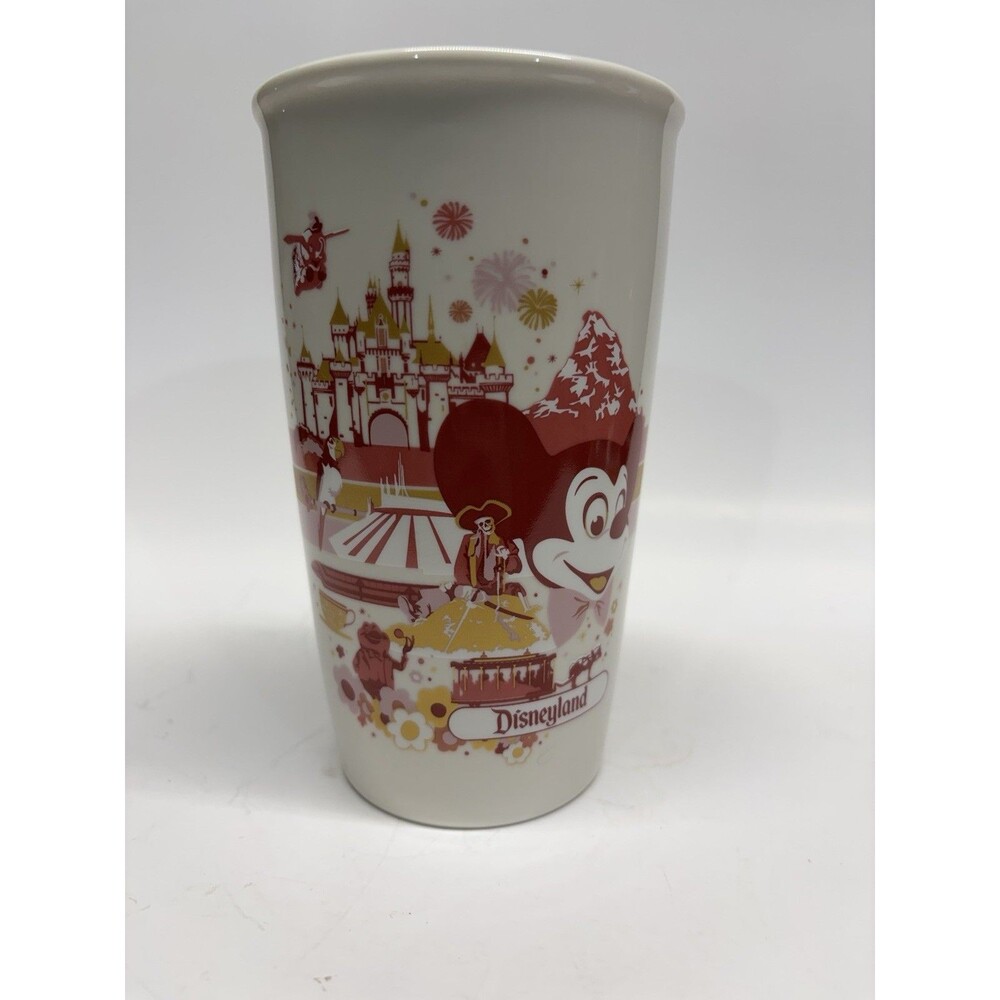 Disney Parks Starbucks Tumbler Disneyland Mickey Mouse Ceramic Travel Mug/Cup